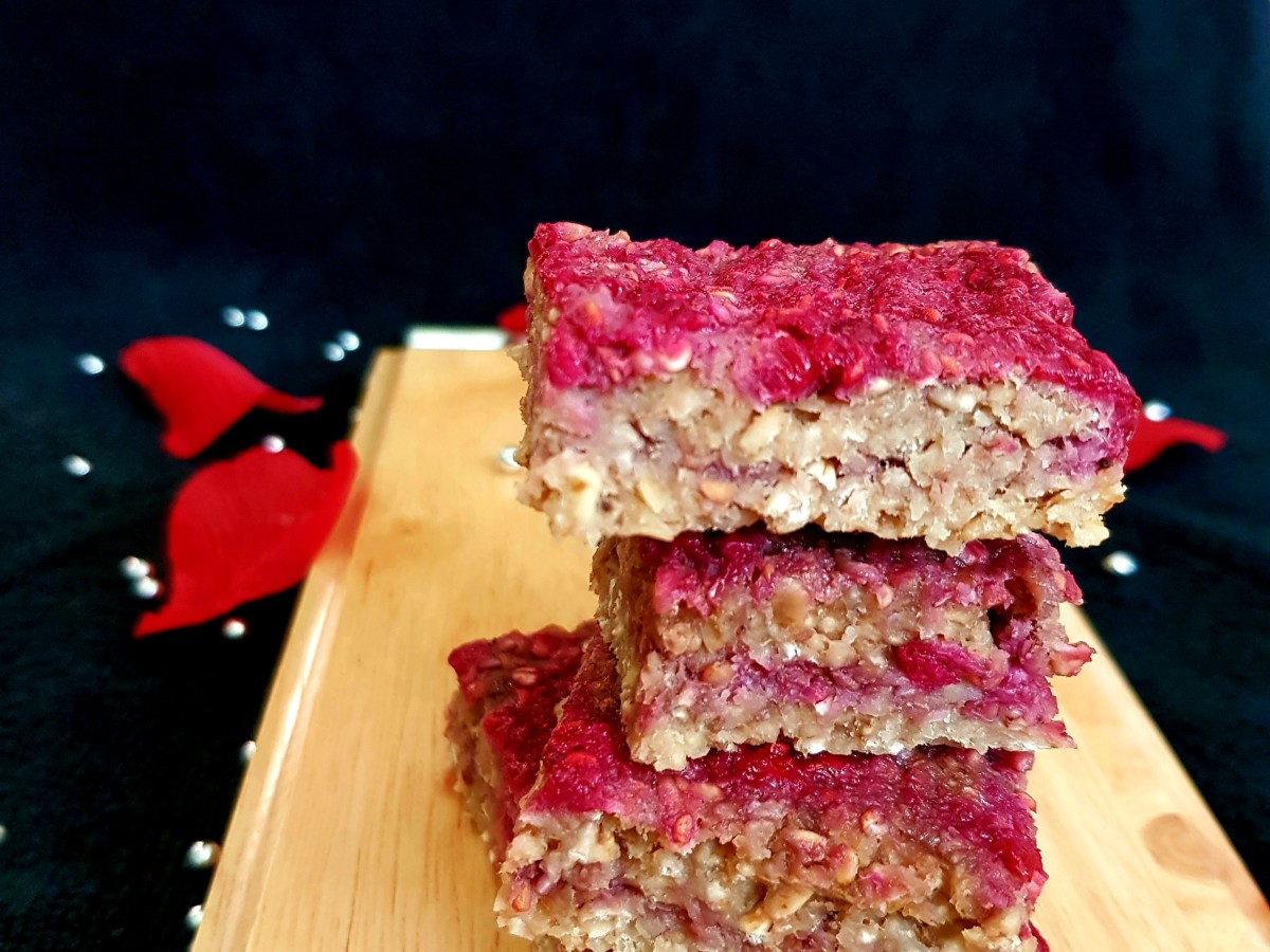 Banana, Raspberry and Almond&nbsp;Flapjacks