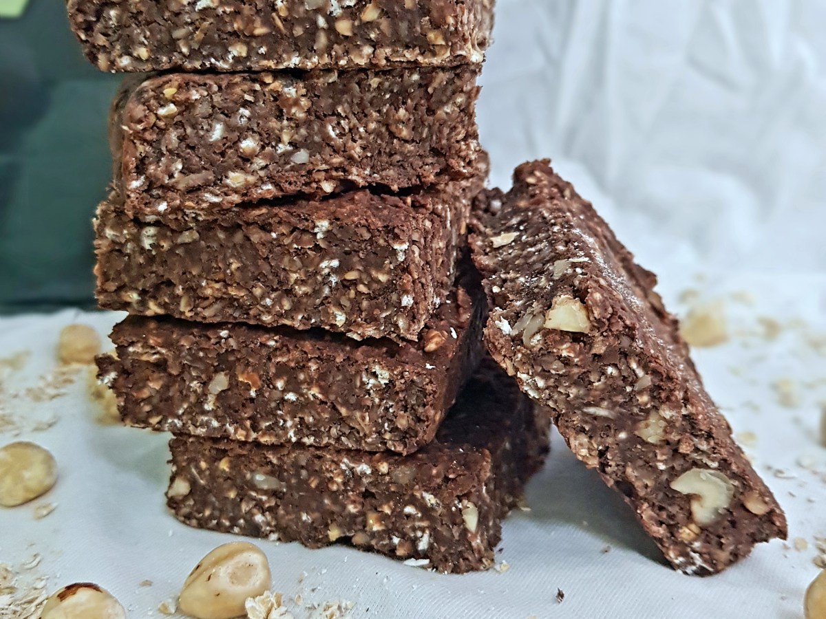 Chocolate and Hazelnut Protein&nbsp;Flapjacks